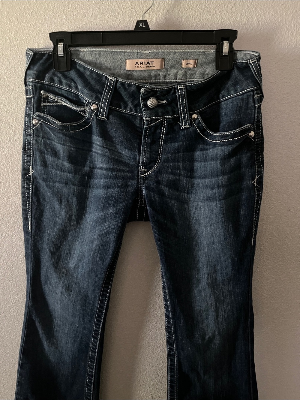 Ariat Women's Dark Indigo Bootcut Jeans with Contrast Stitching